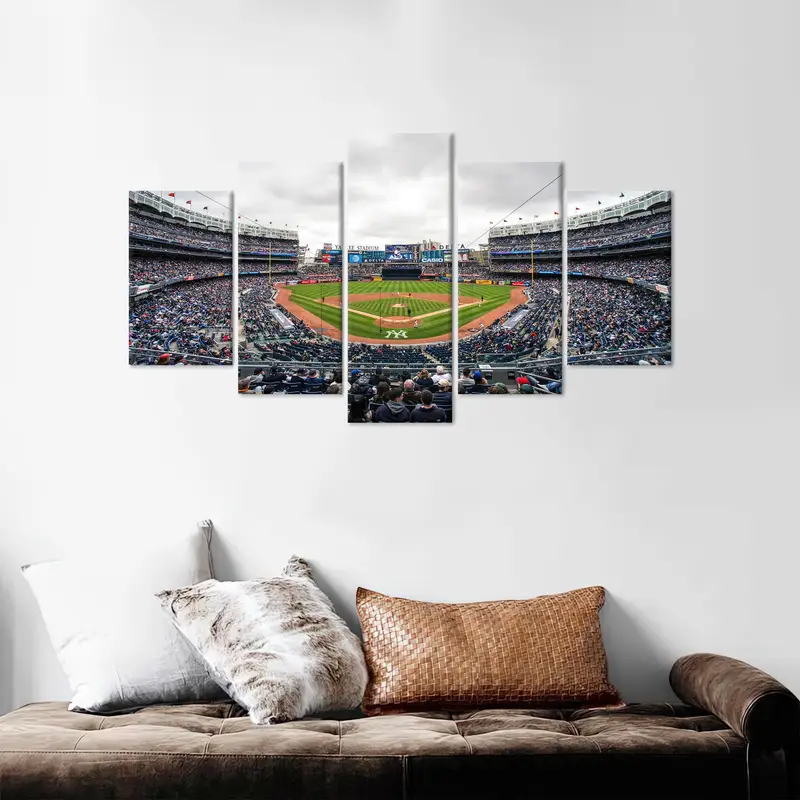 Yankee Stadium Art,Baseball Canvas Art, New York Wall Decor, Yankee Artwork, Stadium Canvas Art, Gift For Him, Boy room Decor, Modern Canvas - 8