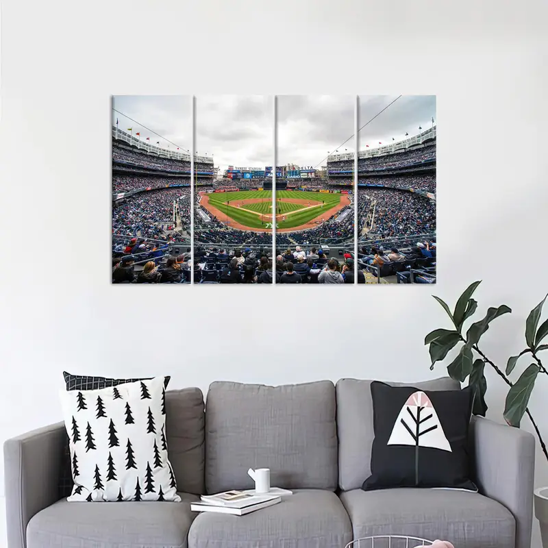 Yankee Stadium Art,Baseball Canvas Art, New York Wall Decor, Yankee Artwork, Stadium Canvas Art, Gift For Him, Boy room Decor, Modern Canvas - 2