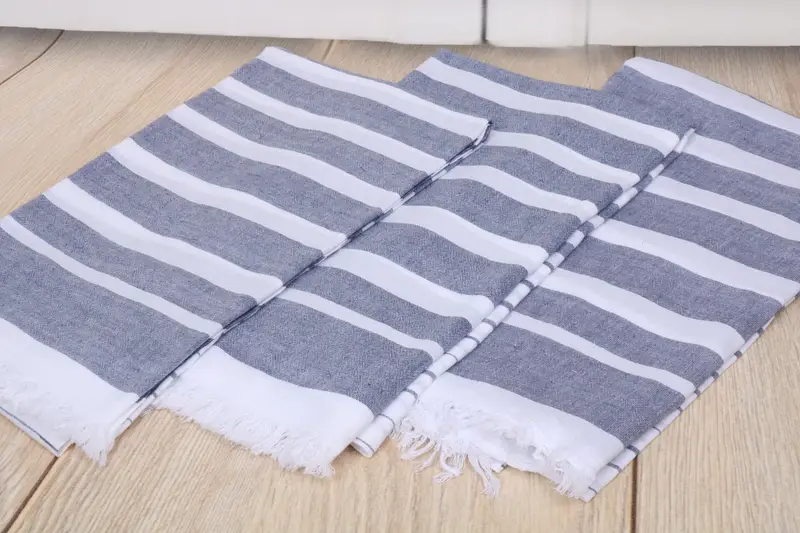 Hammam towel, Best Friend Gift, Travel Towel, Best Wedding Gift, Sand-resistant towel, Gift Towel, Bachelor Party Favors, 64x40 Cotton Striped Towel - 6