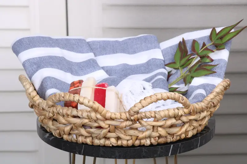 Hammam towel, Best Friend Gift, Travel Towel, Best Wedding Gift, Sand-resistant towel, Gift Towel, Bachelor Party Favors, 64x40 Cotton Striped Towel - 5