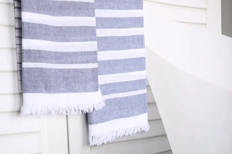 Hammam towel, Best Friend Gift, Travel Towel, Best Wedding Gift, Sand-resistant towel, Gift Towel, Bachelor Party Favors, 64x40 Cotton Striped Towel - 8
