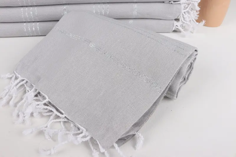Personalized Turkish Towel, Personalized Beach Towel, Custom Beach Towel, Personalized Wedding Gift For Couple, 70x40 Cotton Striped Towel - 4