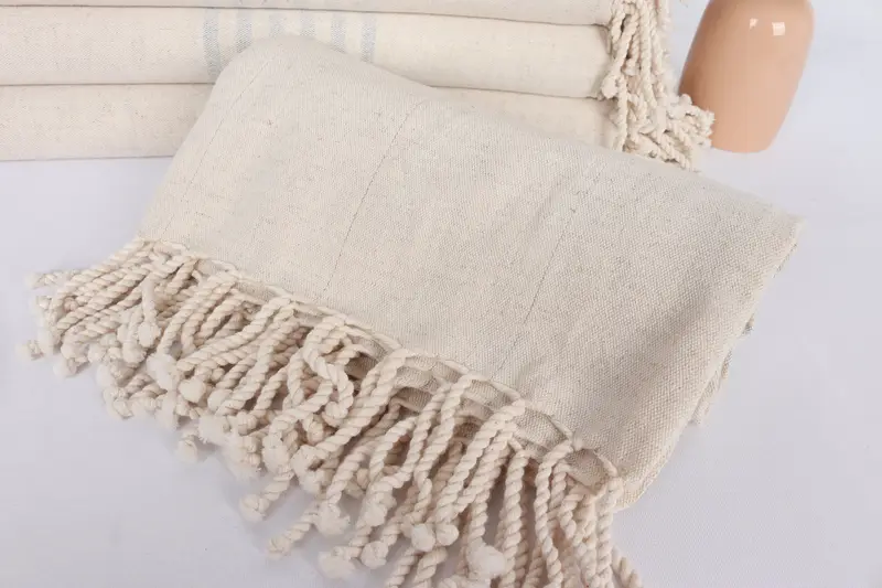 Custom Gift, Gift For Best Friend, Handmade Turkish bath towel for summer vacation, Personalized Towel, 68x36 Linen Striped Towel, Luxury towel - 4