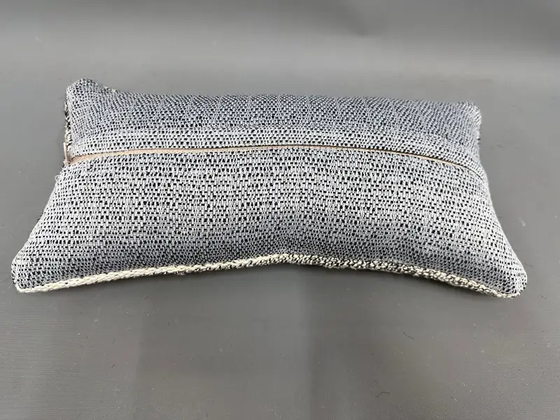 Turkish Kilim Pillow, Kilim Pillow Cover, Ethnic Pillow Sham, Pillow Cover, Kilim Cushion Sham, One Of A Kind Pillow Cover, 8x16 Brown Pillow Case - 7