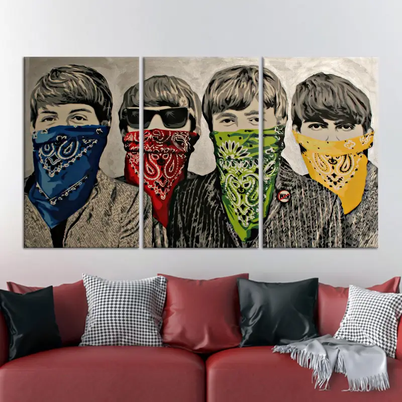 Vibrant Graffiti Street Canvas - Banksy Inspired Printed Art
