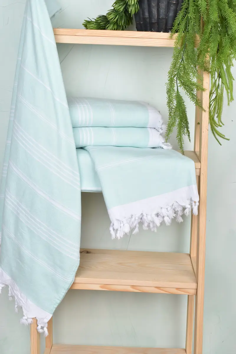 Custom Name Towel, Summer Towel, Embroidery Towels, 70x36 Cotton Striped Terry Towel, Embroidered Towel, Bridesmaid Gift, Quick-Dry Beach Towel - 6