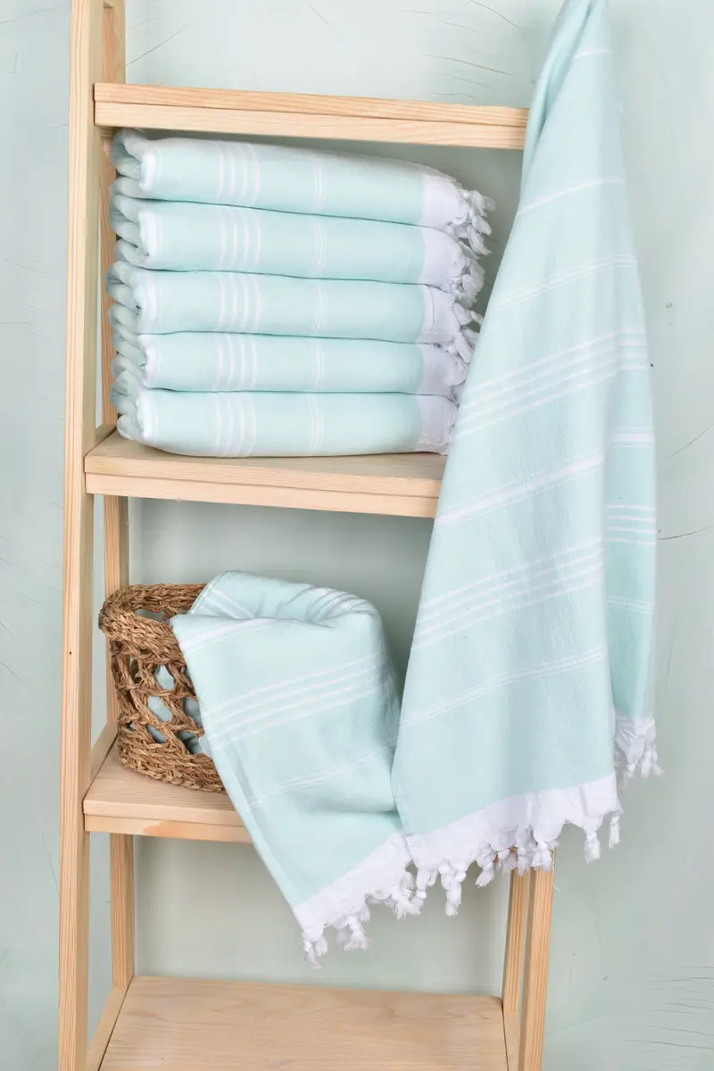Custom Name Towel, Summer Towel, Embroidery Towels, 70x36 Cotton Striped Terry Towel, Embroidered Towel, Bridesmaid Gift, Quick-Dry Beach Towel - 3