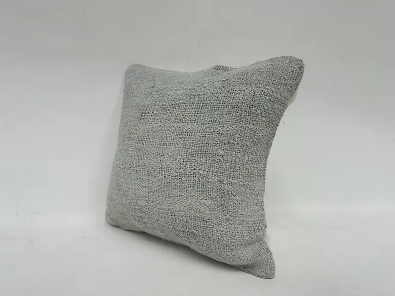 Kissengehäuse, Vintage -Kilim -Wurfkissen, 16x16 grauer Kissenbezug, Kilim -Kissenschein, handgefertigtes Kilimkissen, Sofa -Kissenabdeckung - 4