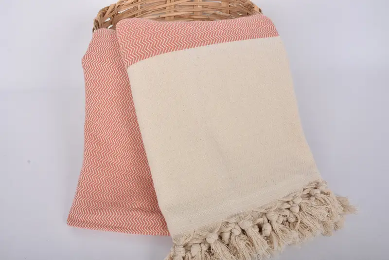 Bachelorette Gifts, Throw Blankets for Couch, Monogram Blanket, 88x76 Cotton Chevron Towel, Turkish Blanket Throw, Decorative Blanket - 5