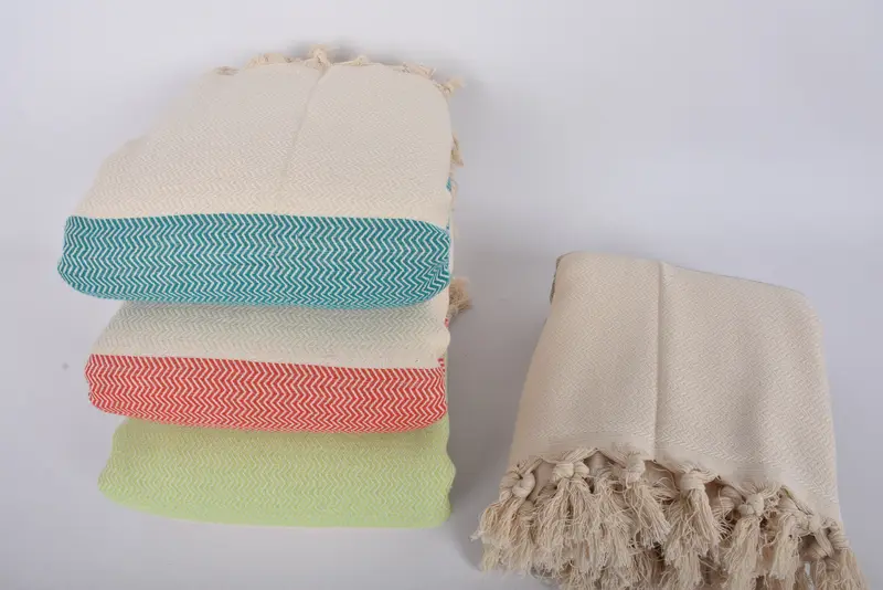 Bachelorette Gifts, Throw Blankets for Couch, Monogram Blanket, 88x76 Cotton Chevron Towel, Turkish Blanket Throw, Decorative Blanket - 8