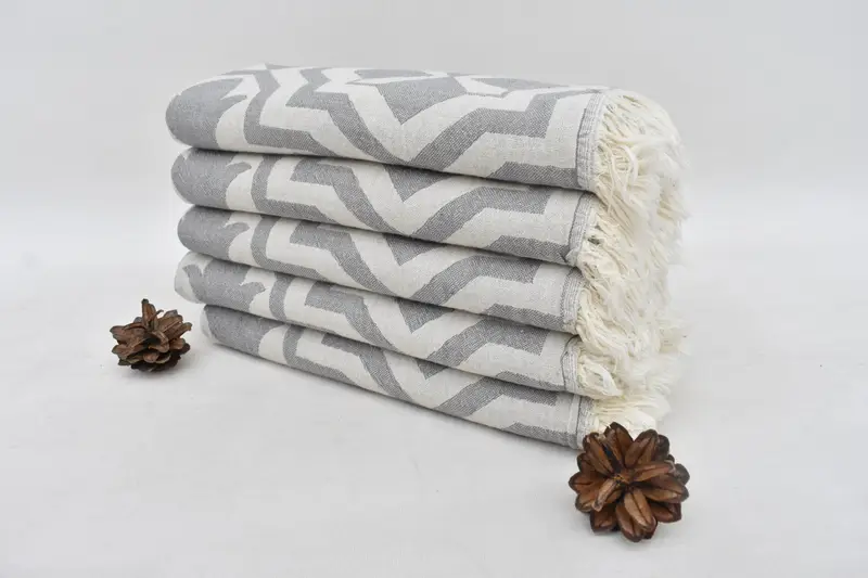 Small Bath Towels, Wedding Day Gift For Bride, Gift For Her, 40x24 Cotton Tulip Patterned Towel, Monogrammed Hand Towel, Turkish Hand Towel - 4