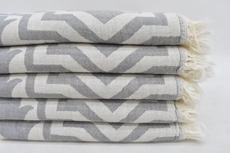 Small Bath Towels, Wedding Day Gift For Bride, Gift For Her, 40x24 Cotton Tulip Patterned Towel, Monogrammed Hand Towel, Turkish Hand Towel - 2