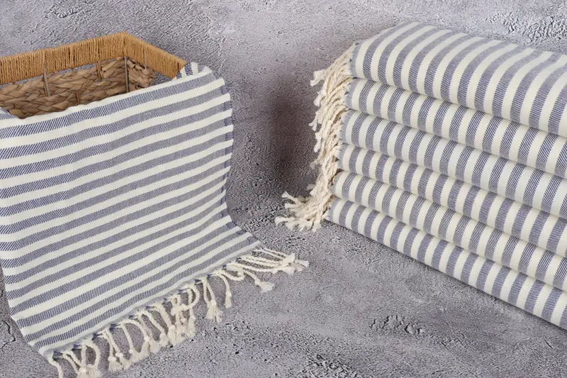 Wedding Gift, Xmas Gifts, Handmade Gift, Best Friend Gift, Turkish Hand Towel, 40x24 Cotton Striped Towel, Monogram Hand Towel, Wedding For Favor - 3