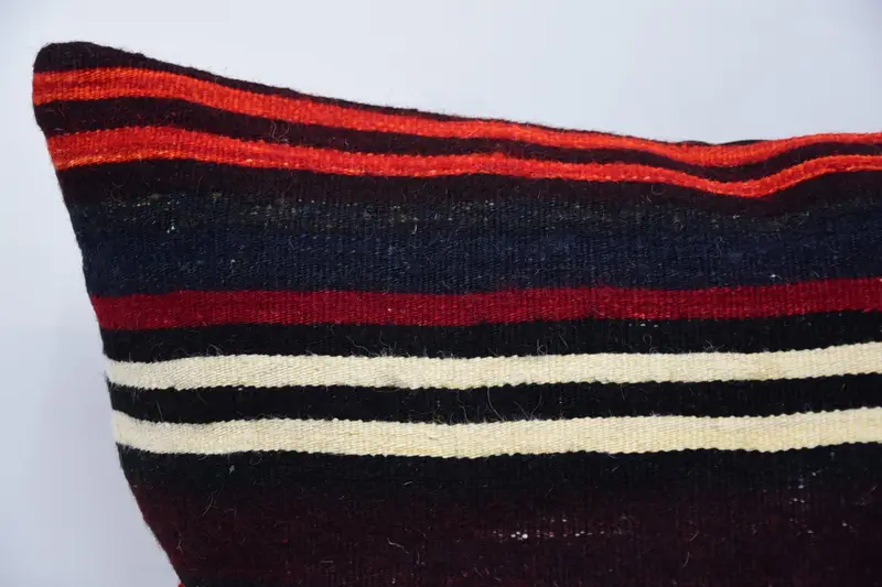 Retro Cushion Case, Vintage Pillow, Pillow for Sofa, Oriental Pillow Sham, Pillow Sham, Vintage Kilim Pillow, 24x24 Brown Pillow Cover - 2