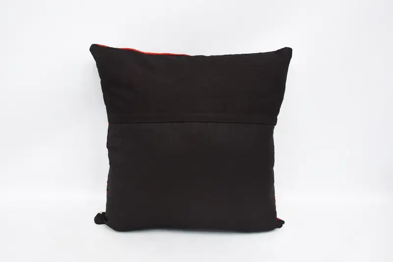 Retro Cushion Case, Vintage Pillow, Pillow for Sofa, Oriental Pillow Sham, Pillow Sham, Vintage Kilim Pillow, 24x24 Brown Pillow Cover - 6