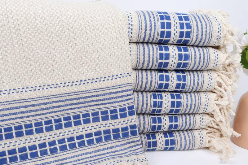 68x40 Linen Striped Towel, Wedding Favors, Bachelorette Gifts, Vegas Bachelorette Party Favors, Monogram Beach Towel, Bachelorette Favor - 1