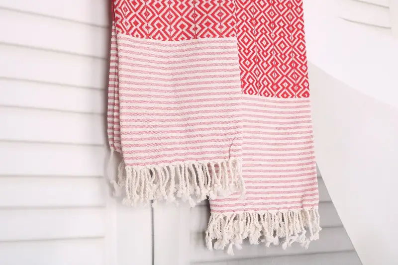 Gift For Him, 76x38 Cotton Diamond Towel, Gift Towel, Custom Wedding Gifts, Organic Turkish towel, Organic cotton Turkish peshtemal towel - 8