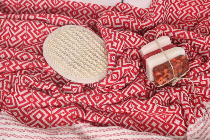 Gift For Him, 76x38 Cotton Diamond Towel, Gift Towel, Custom Wedding Gifts, Organic Turkish towel, Organic cotton Turkish peshtemal towel - 7