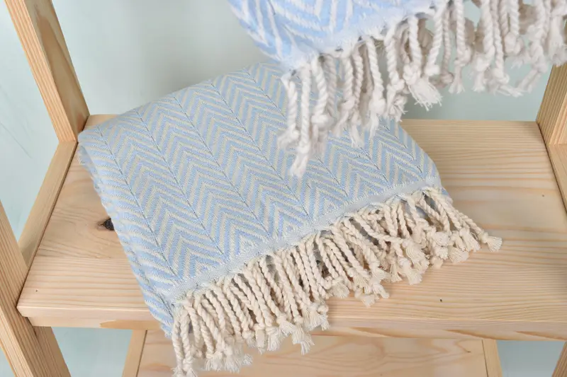Personalized Gift For Her, Custom Turkish Towel, 70x40 Cotton Zig zag Towel, Custom Wedding Gift, Housewarming Gift, Wedding Gift, Spa Towel - 5