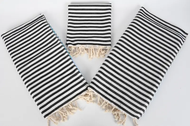 Kitchen Towel, Personalized Dish Towel, Beach Bachelorette Party Decorations, 40x18 Cotton Striped Towel, Monogram Kitchen Towel, Monogram Tea Towel - 4