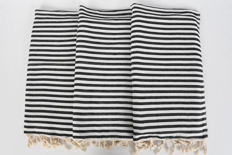 Kitchen Towel, Personalized Dish Towel, Beach Bachelorette Party Decorations, 40x18 Cotton Striped Towel, Monogram Kitchen Towel, Monogram Tea Towel - 5