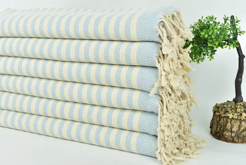 Housewarming Gift, Personalized Hand Towel, Custom Hand Towel, Wedding Favors, Holiday Towel, 40x18 Cotton Chevron Towel, Bridesmaid Proposal Gift - 3