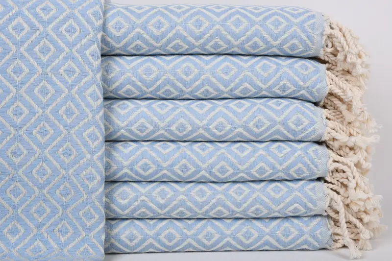 結婚式の記念品トルコタオルバス、ベビーブルータオル、40x71インチ - 1