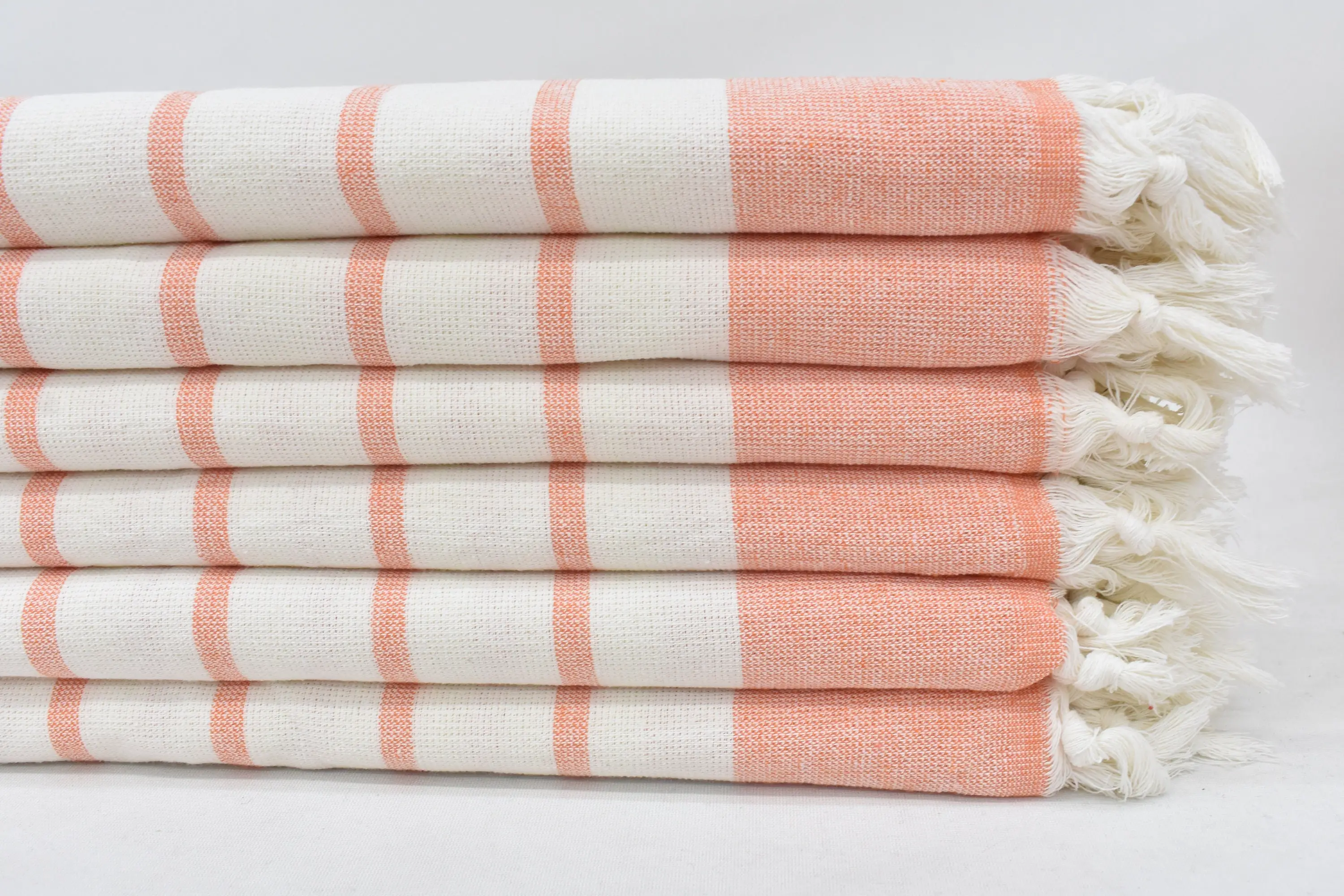 Orange Striped Tea Towel, Kitchen & Tea Towel, 36x18 Inches - 1