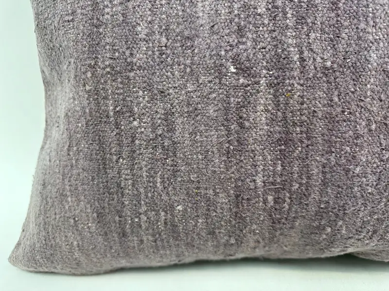 Kilim -Kissenschein, 20x28 Purple Kissengehäuse, nachhaltiges Kissen, türkisches Kissen, Wohnkissenkissen, Kissenabdeckung, orientalisches Kissen - 2