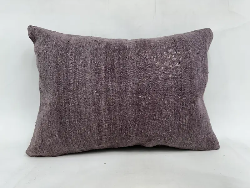 Kilim -Kissenschein, 20x28 Purple Kissengehäuse, nachhaltiges Kissen, türkisches Kissen, Wohnkissenkissen, Kissenabdeckung, orientalisches Kissen - 1