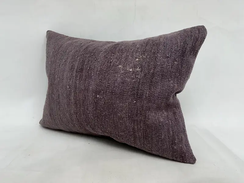 Kilim -Kissenschein, 20x28 Purple Kissengehäuse, nachhaltiges Kissen, türkisches Kissen, Wohnkissenkissen, Kissenabdeckung, orientalisches Kissen - 4
