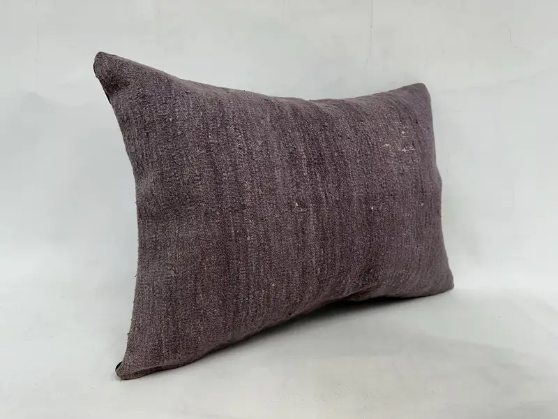 Kilim -Kissenschein, 20x28 Purple Kissengehäuse, nachhaltiges Kissen, türkisches Kissen, Wohnkissenkissen, Kissenabdeckung, orientalisches Kissen - 3