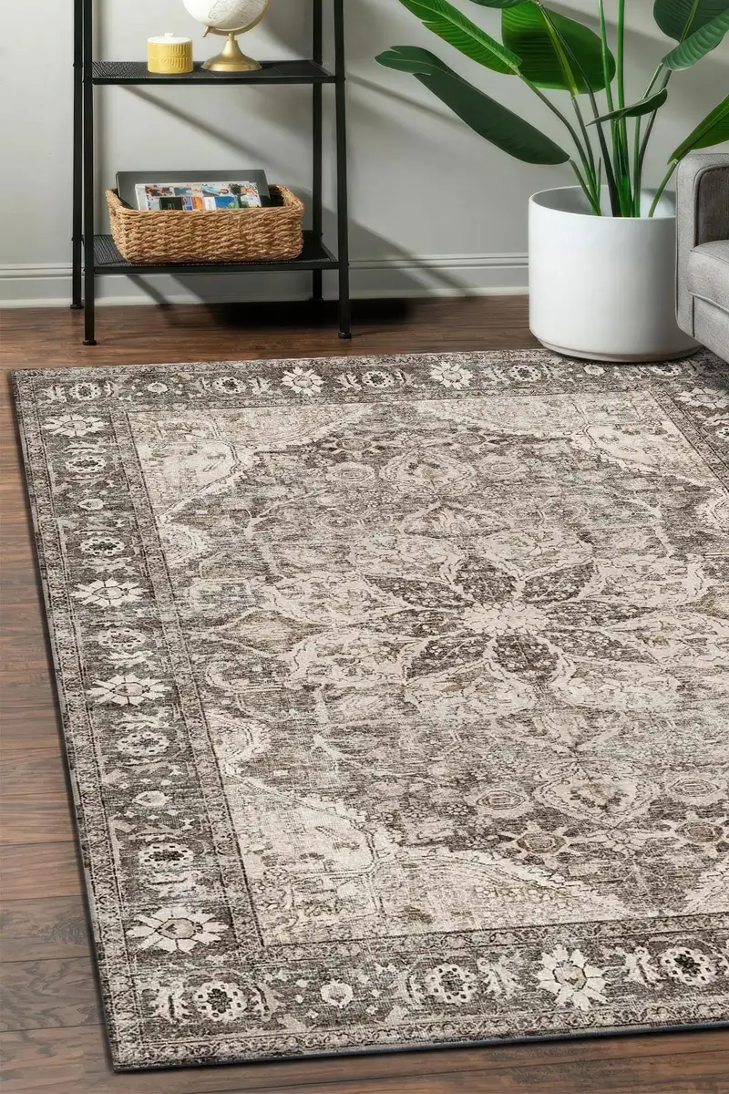 Eleganter bedruckter Teppich: Modernes Design, weicher Stoff, einzigartige Muster