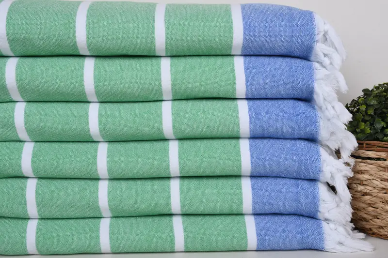 Housewarming Gift, Turkish Towel USA, Beach Towel Monogram, Summer Towel, 68x40 Cotton Striped Terry Towel, Christmas Favors, Turkish hand towel - 2