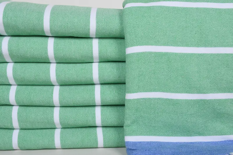 Housewarming Gift, Turkish Towel USA, Beach Towel Monogram, Summer Towel, 68x40 Cotton Striped Terry Towel, Christmas Favors, Turkish hand towel - 1