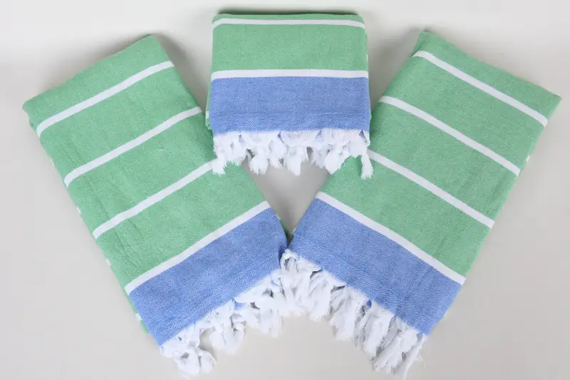 Housewarming Gift, Turkish Towel USA, Beach Towel Monogram, Summer Towel, 68x40 Cotton Striped Terry Towel, Christmas Favors, Turkish hand towel - 6