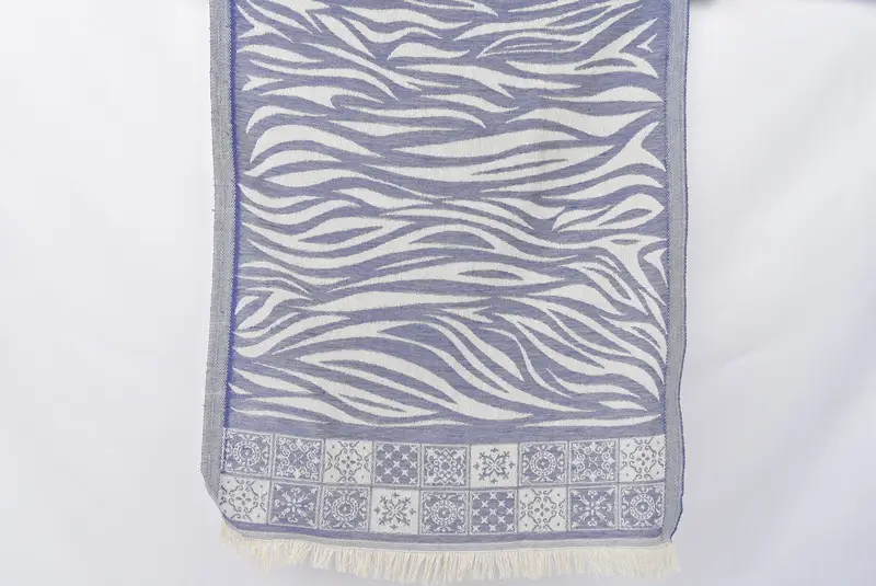 Personalized Turkish Towels Denim Blue Dishcloth, Patterned Napkin, 20x28 Inches