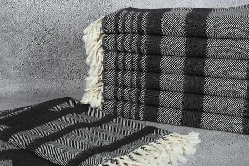 Merry Christmas Gifts, Bridesmaid Gift, Organic Towel, 68x38 Cotton Chevron Towel, Custom Towel, Soft and absorbent Turkish towel, Bath towel - 3