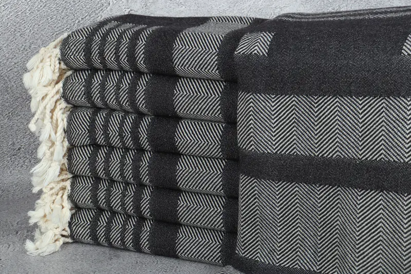 Merry Christmas Gifts, Bridesmaid Gift, Organic Towel, 68x38 Cotton Chevron Towel, Custom Towel, Soft and absorbent Turkish towel, Bath towel - 2