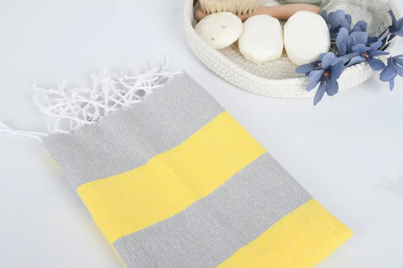 Hammam towel, Yoga Towel, Thin towel, 70x40 Cotton Striped Towel, Luxury towel, Bachelorette Party Gifts For Bride, Guest Towel, Bridal Shower Gifts - 6