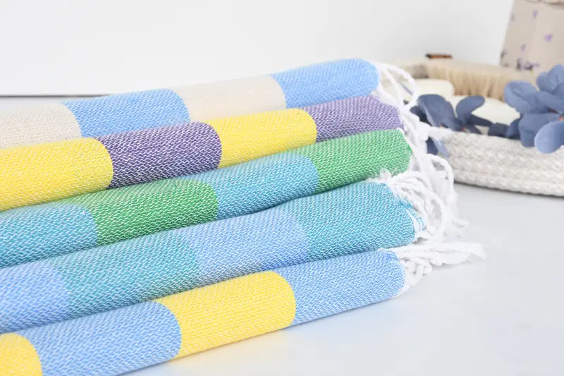 Hammam towel, Yoga Towel, Thin towel, 70x40 Cotton Striped Towel, Luxury towel, Bachelorette Party Gifts For Bride, Guest Towel, Bridal Shower Gifts - 3