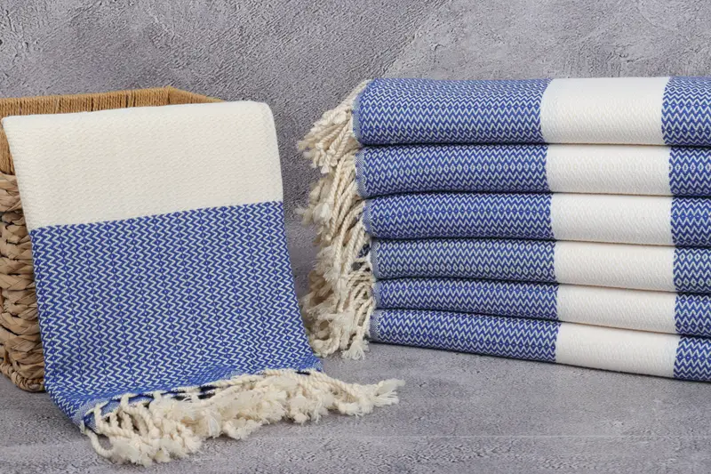 Custom Beach Towel, Personalized Turkish Towel, 70x40 Cotton Diamond Towel, Hammam towel, Wedding Day Gift For Bride, Custom Wedding Towel - 3