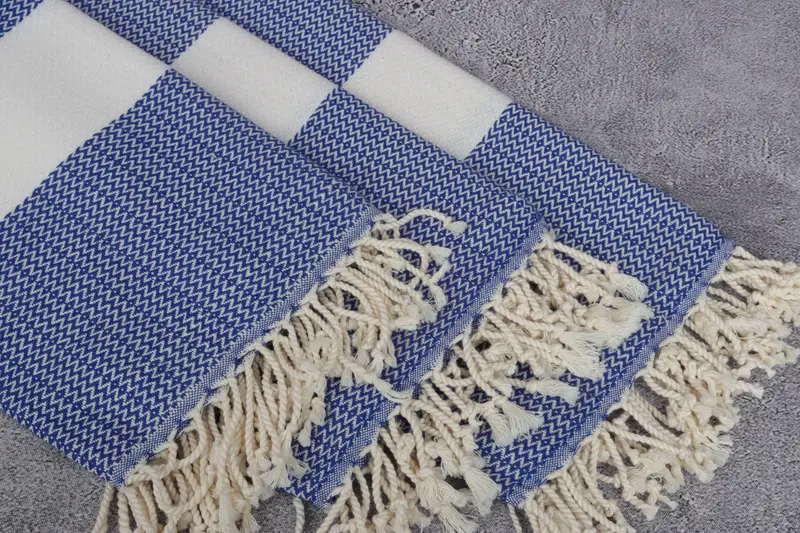 Custom Beach Towel, Personalized Turkish Towel, 70x40 Cotton Diamond Towel, Hammam towel, Wedding Day Gift For Bride, Custom Wedding Towel - 5