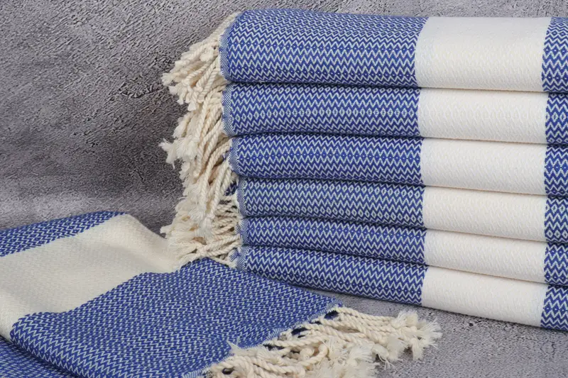 Custom Beach Towel, Personalized Turkish Towel, 70x40 Cotton Diamond Towel, Hammam towel, Wedding Day Gift For Bride, Custom Wedding Towel - 2