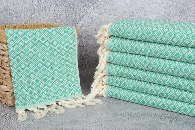Personalized Kitchen Towel, Gifts For Him, Monogrammed Hand Towel, Bridesmaid Gifts Personalized, 38x20 Cotton Diamond Towel, Custom Hand Towel - 3