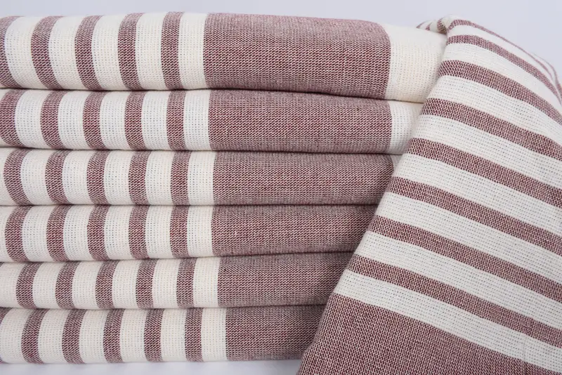 Toalla de viaje, regalo para él, toalla de playa de Bridemaids, favores de ducha de novia, toalla de yoga, regalo para la novia, toalla suave, toalla de Terry a rayas de algodón 64x36 - 2