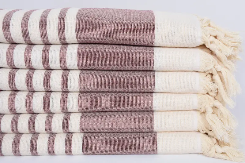 Toalla de viaje, regalo para él, toalla de playa de Bridemaids, favores de ducha de novia, toalla de yoga, regalo para la novia, toalla suave, toalla de Terry a rayas de algodón 64x36 - 3