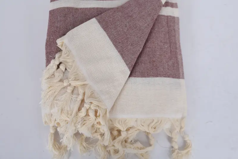 Toalla de viaje, regalo para él, toalla de playa de Bridemaids, favores de ducha de novia, toalla de yoga, regalo para la novia, toalla suave, toalla de Terry a rayas de algodón 64x36 - 8