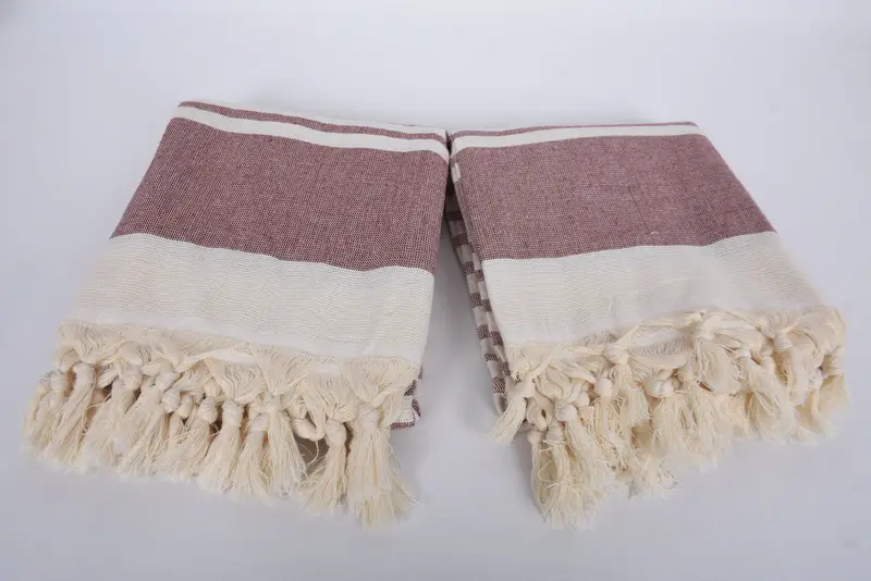 Toalla de viaje, regalo para él, toalla de playa de Bridemaids, favores de ducha de novia, toalla de yoga, regalo para la novia, toalla suave, toalla de Terry a rayas de algodón 64x36 - 6