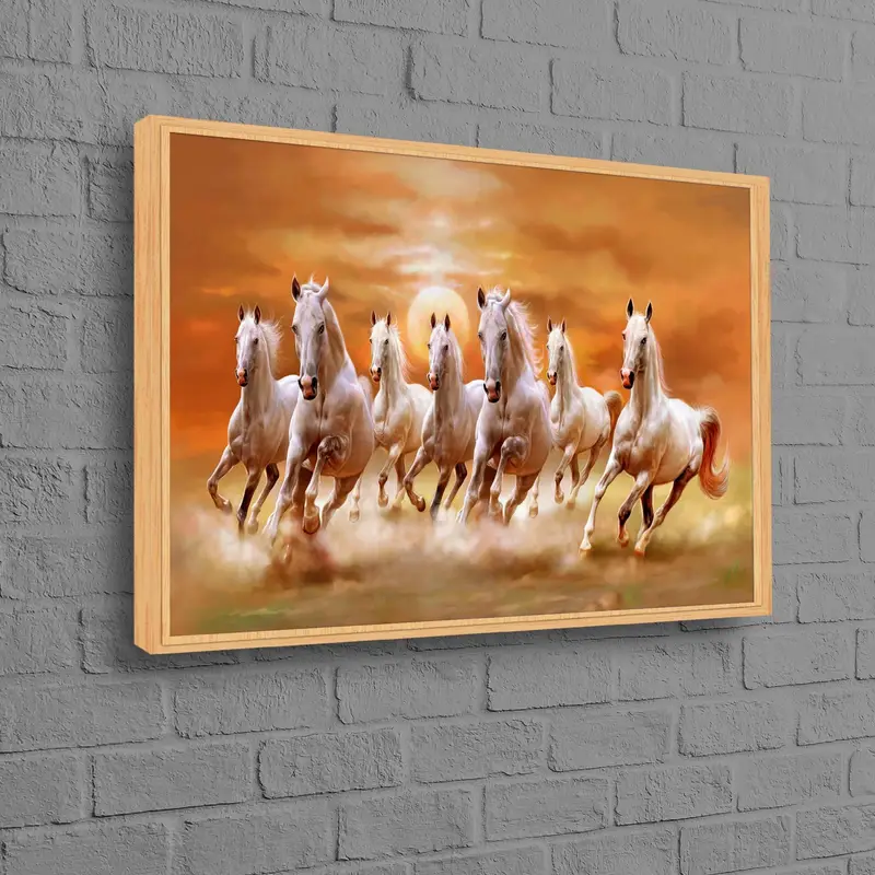 Modern At Sevgilisine Hediye: Zarif Baskılı Kanvas Tablo